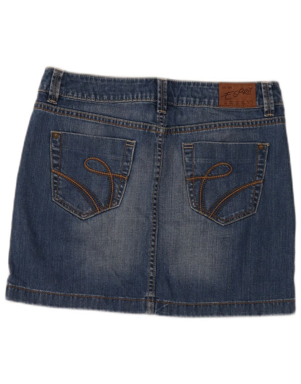 Fusta de blugi pentru femei Esprit UK 12 Medium W32 Bumbac albastru