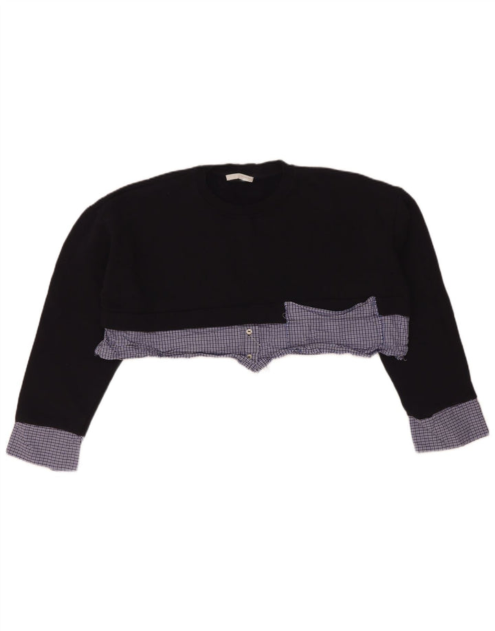 Pulover de hanorac oversized pentru femei Zara UK 10 mic, bleumarin, caroserie