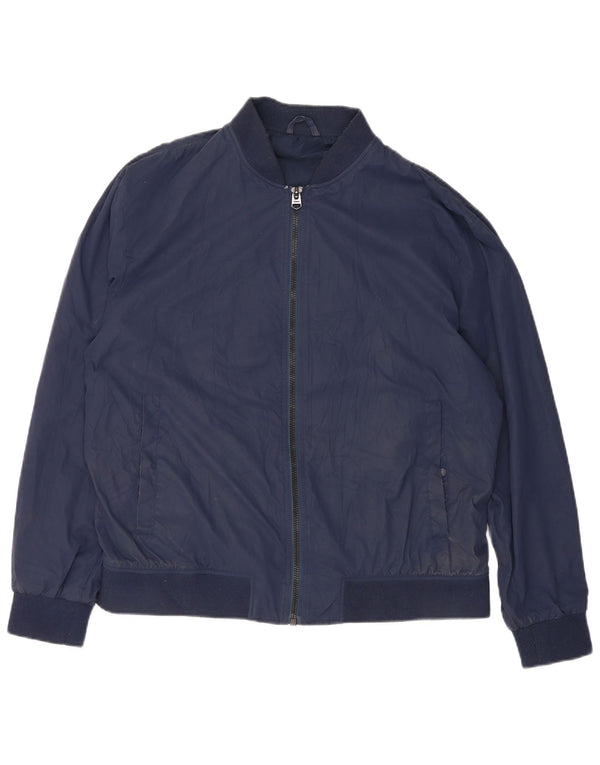 Bomber pentru bărbați Zara UK 42 XL Bleumarin Poliester