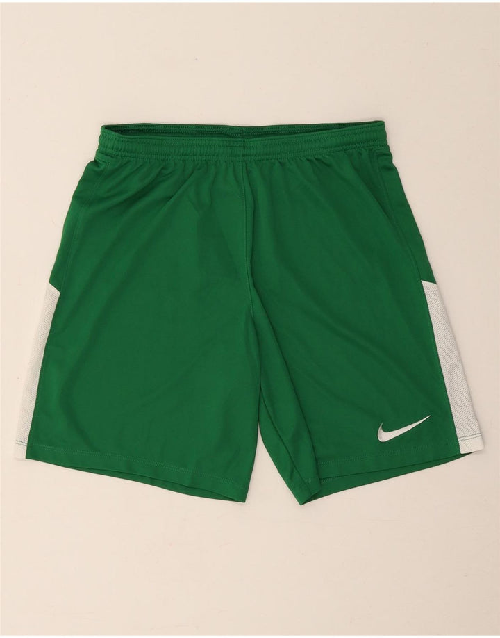 Pantaloni scurți sport Nike Dri Fit Slim pentru bărbați, verde mediu, poliester color bloc