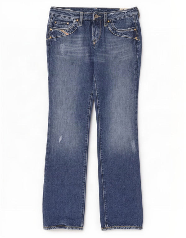 Blugi Diesel pentru femei Kycut Distressed Bootcut W28 L32 Bumbac albastru