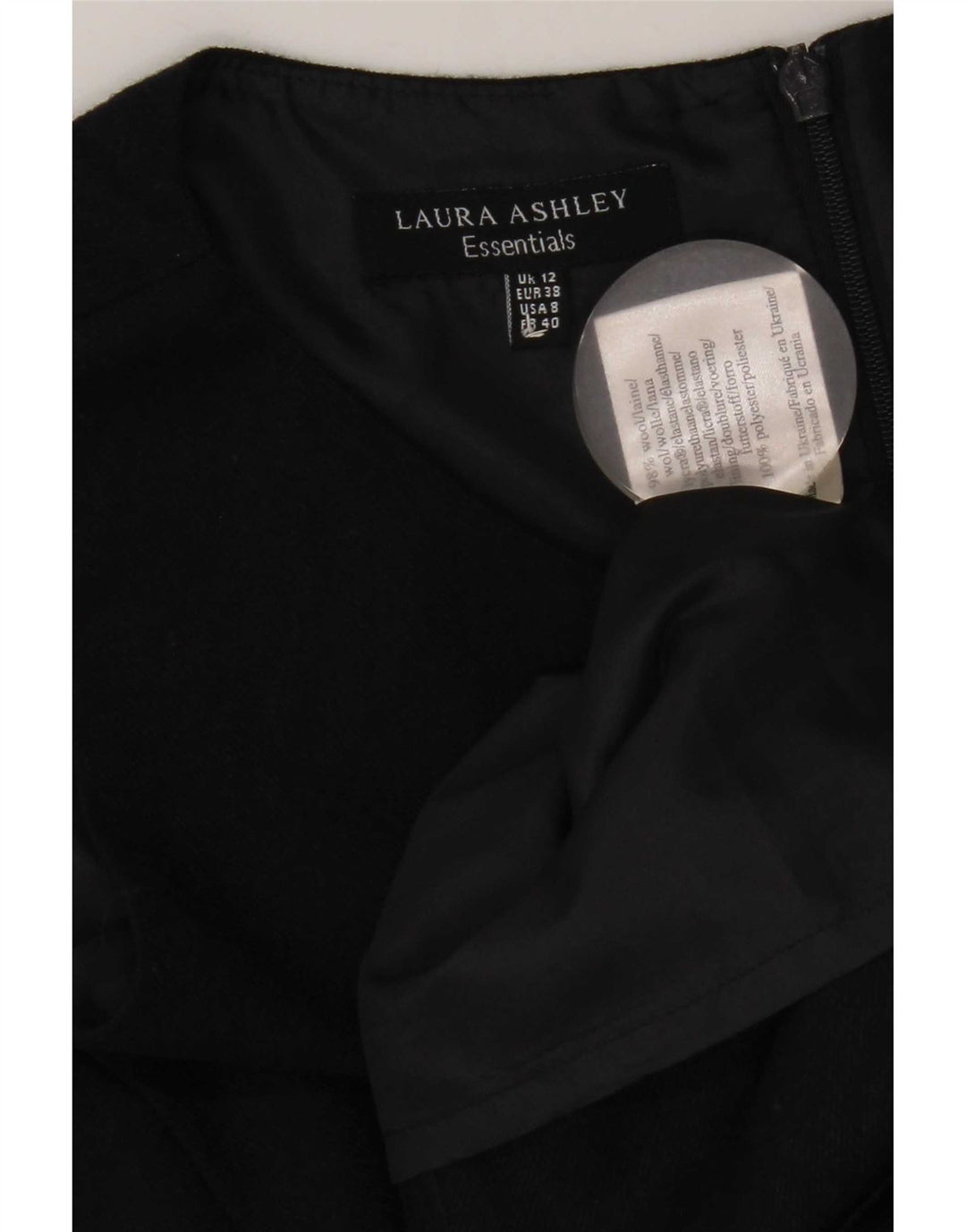 Rochie teacă pentru femei Laura Ashley UK 12 Mediu Lână bleumarin