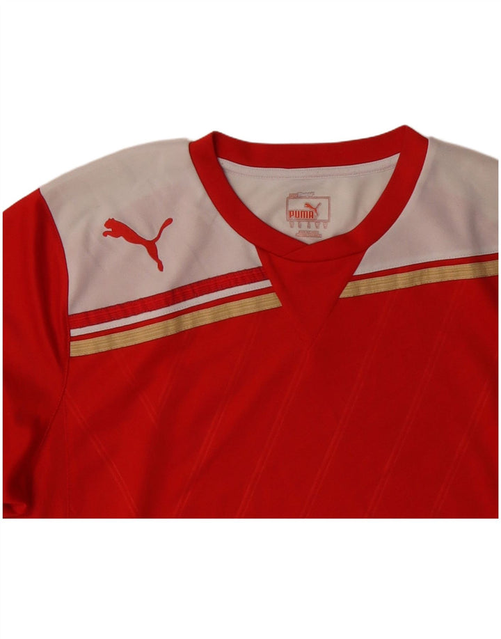 Tricou pentru bărbați PUMA Top Medium Red Colorblock