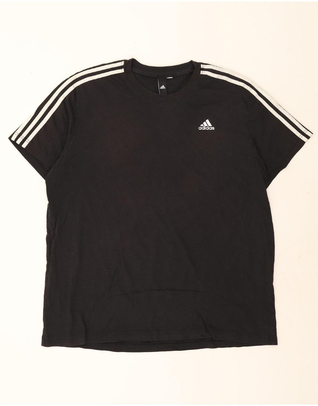 ADIDAS Mens T-Shirt Top 2XL Black Vintage Adidas and Second-Hand Adidas from Messina Hembry 