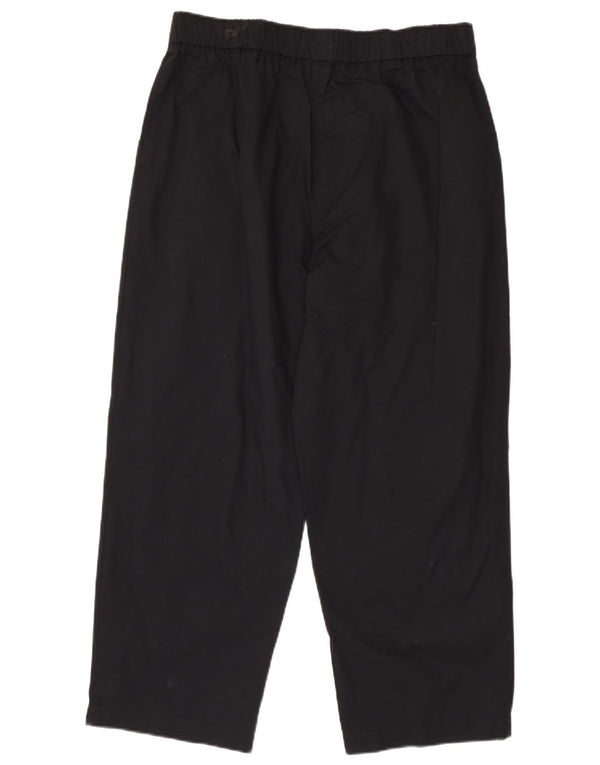 Pantaloni casual drepti pentru femei Benetton W34 L26 negri