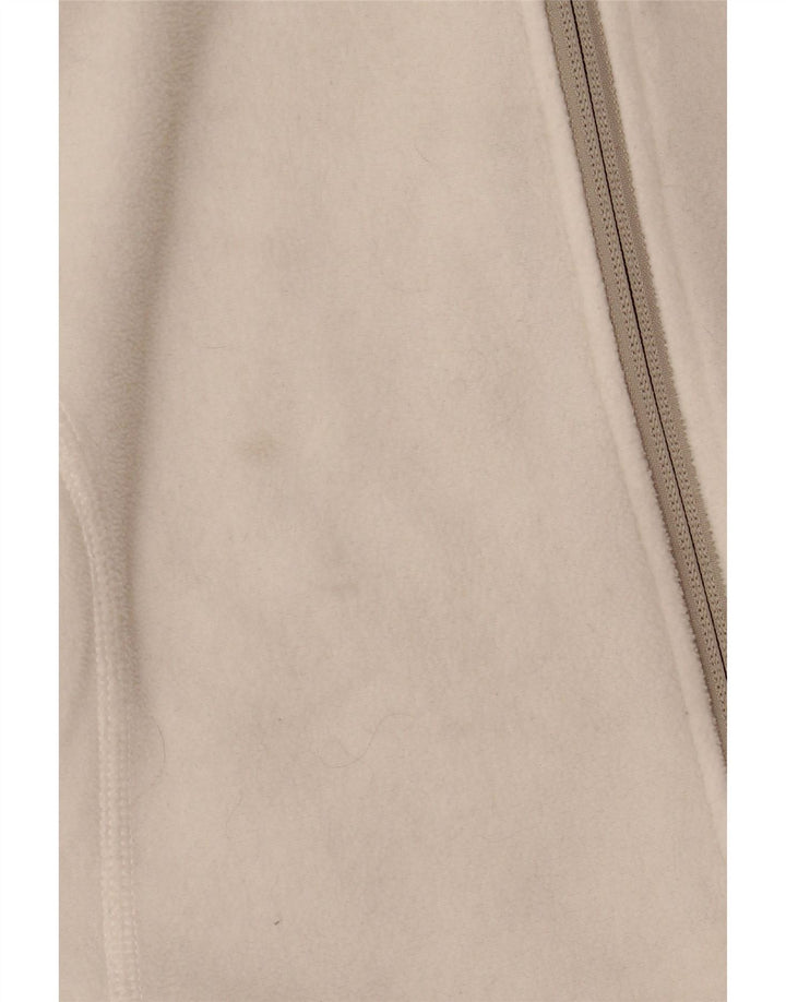 EDDIE BAUER Womens Fleece Jacket UK 12 Medium White Polyester Vintage Eddie Bauer and Second-Hand Eddie Bauer from Messina Hembry 