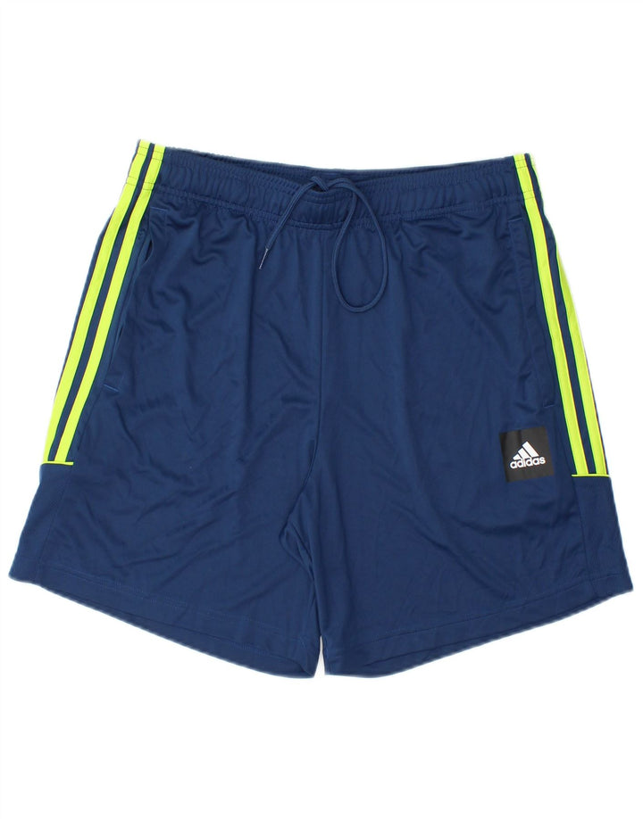 Pantaloni scurți de sport Adidas Aeroready pentru bărbați, poliester mediu albastru