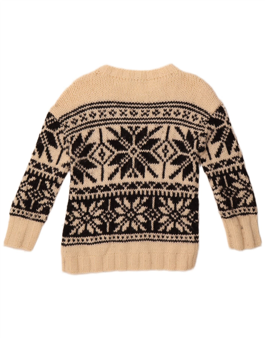 J. Crew Pulover pentru femei cu gât de barcă UK 12 Medium Off White Fair Isle