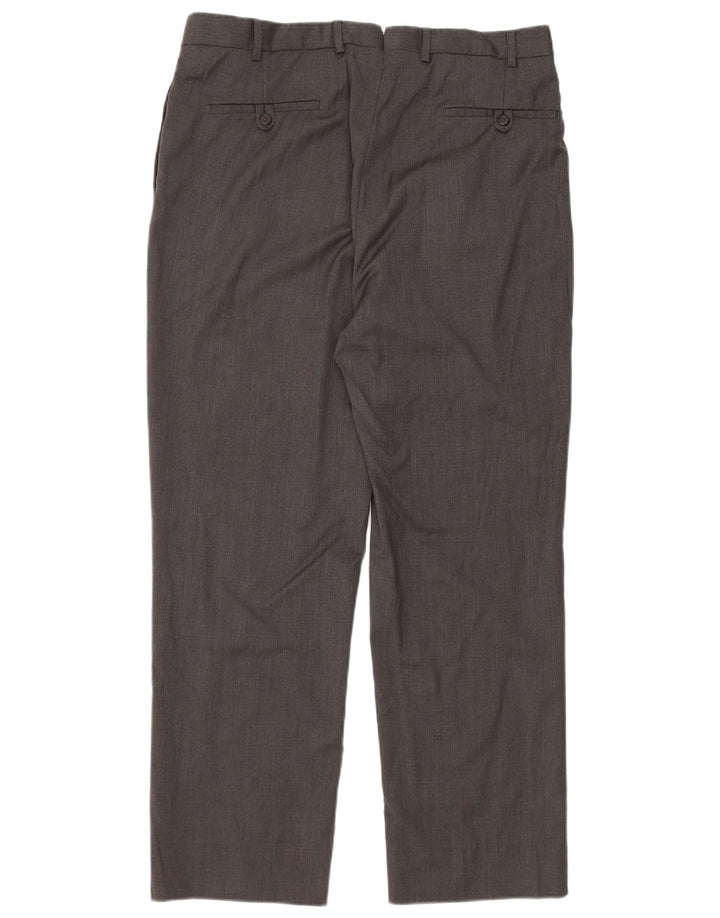 BROOKS BROTHERS Pantaloni de costum pentru bărbați L36 L30 Lână gri