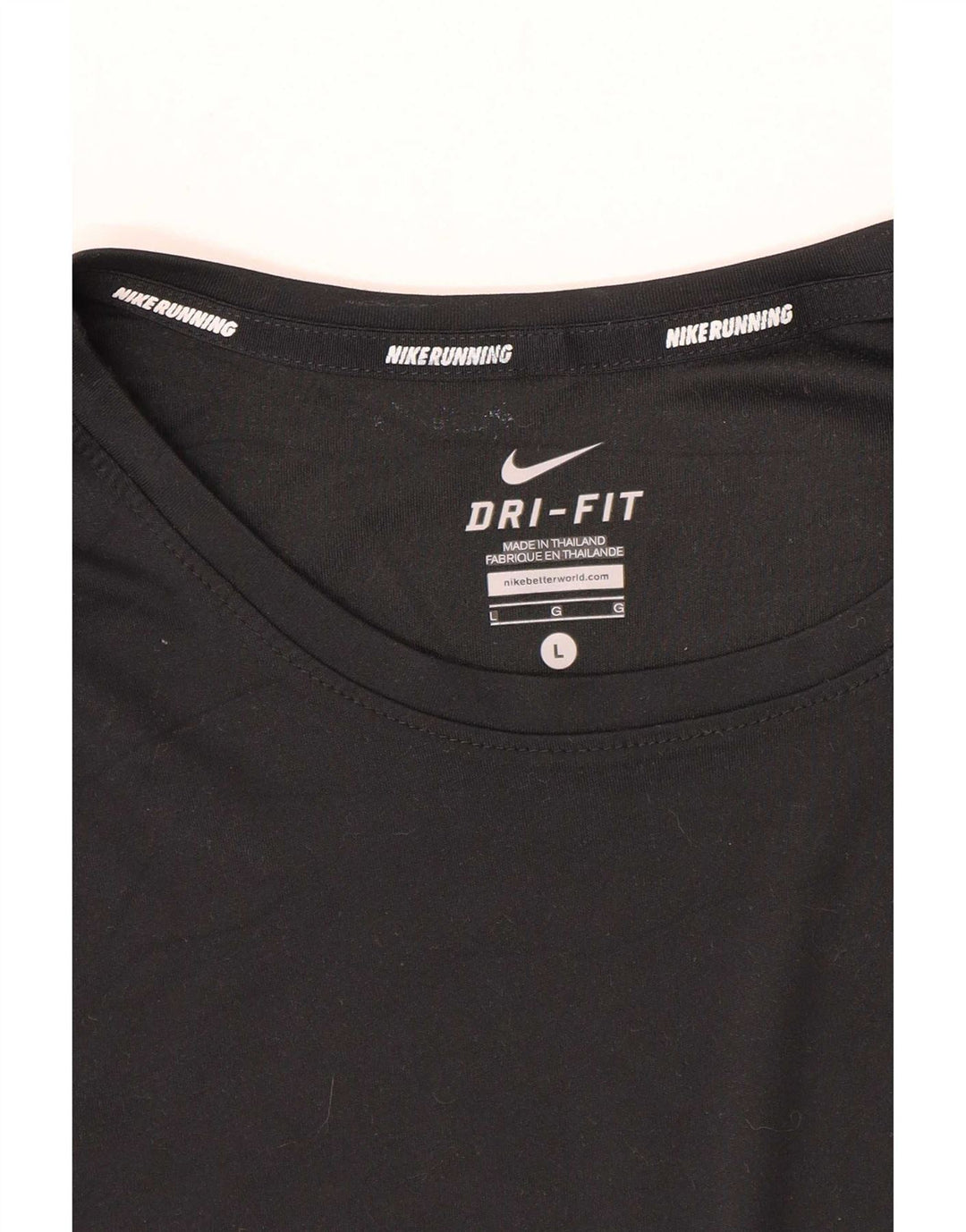Tricou cu mânecă scurtă pentru alergare Nike pentru bărbați Top mare negru