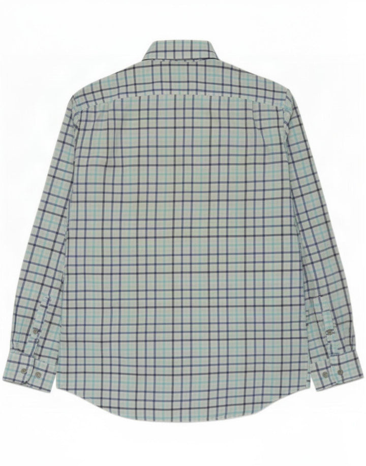 Cămașă pentru bărbați Nautica Classic Fit, bumbac cu carouri albastru mediu