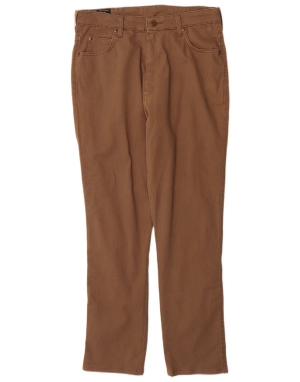 Pantaloni casual subțiri Lee Dallas pentru femei L34 L30 bumbac maro