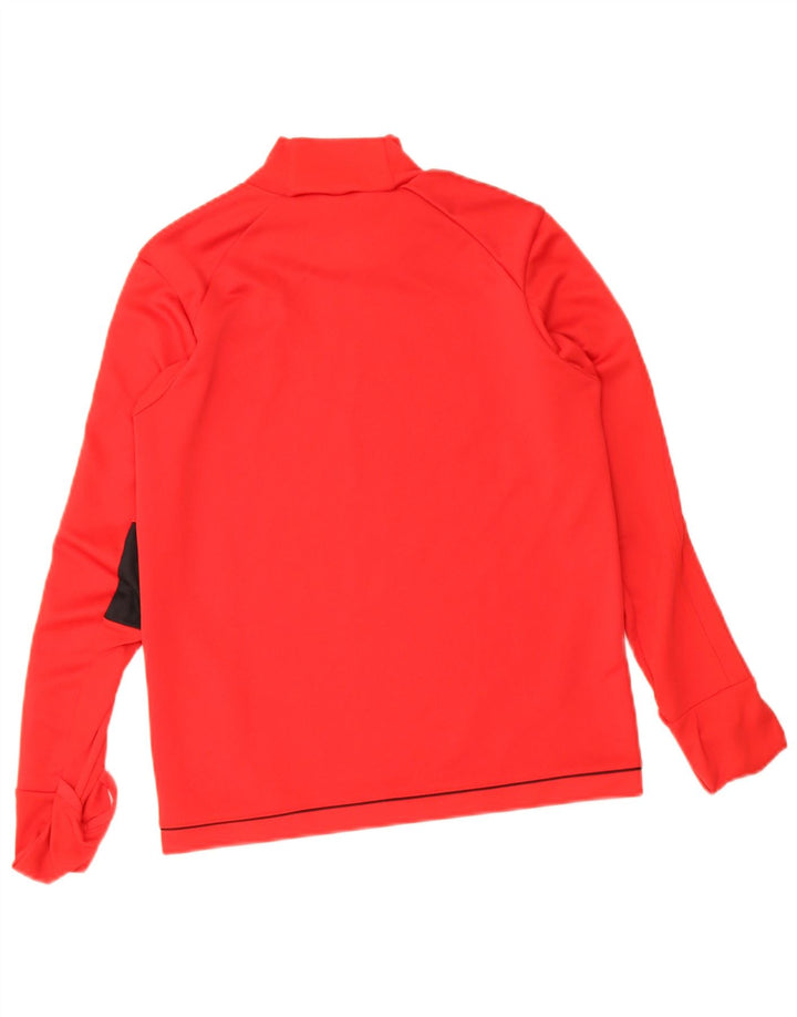 Adidas pentru băieți Climacool Graphic Top cu mânecă lungă 11-12 ani, roșu colorblock