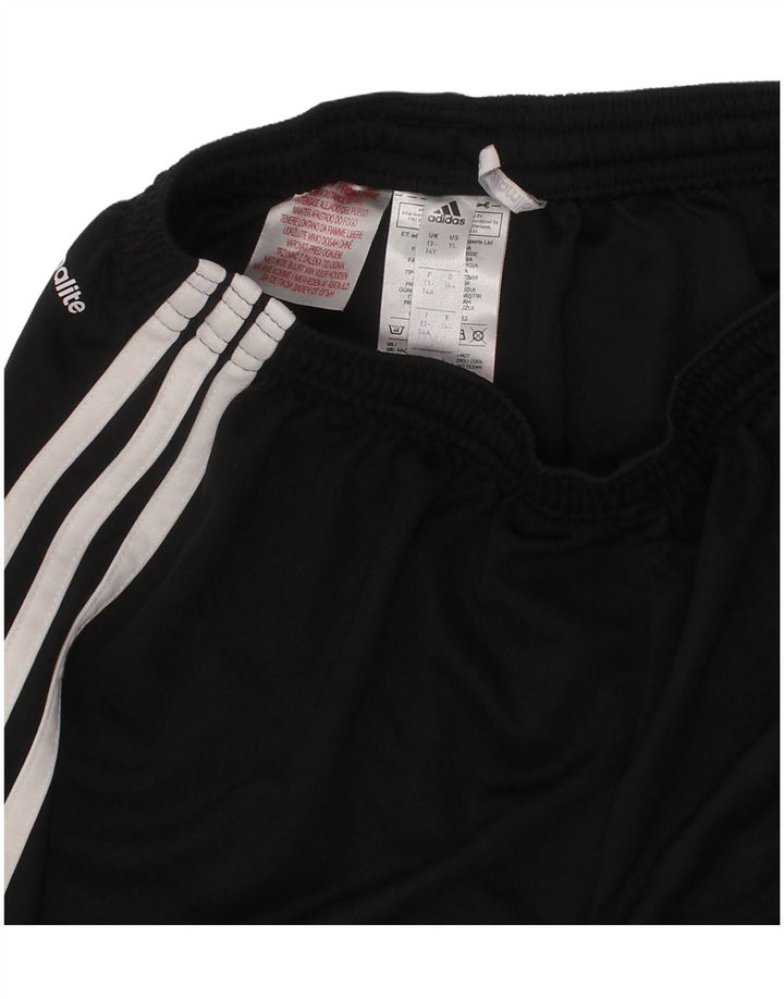 Pantaloni scurți sport pentru băieți Adidas Climalite 13-14 ani, poliester, negru