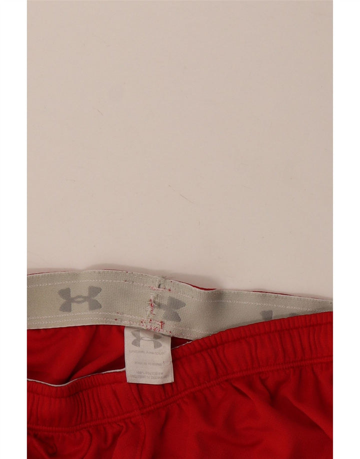 Pantaloni scurți sport Under Armour pentru bărbați, roșu mediu, poliester color bloc