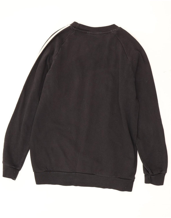 Pulover Adidas pentru bărbați, bumbac mediu negru