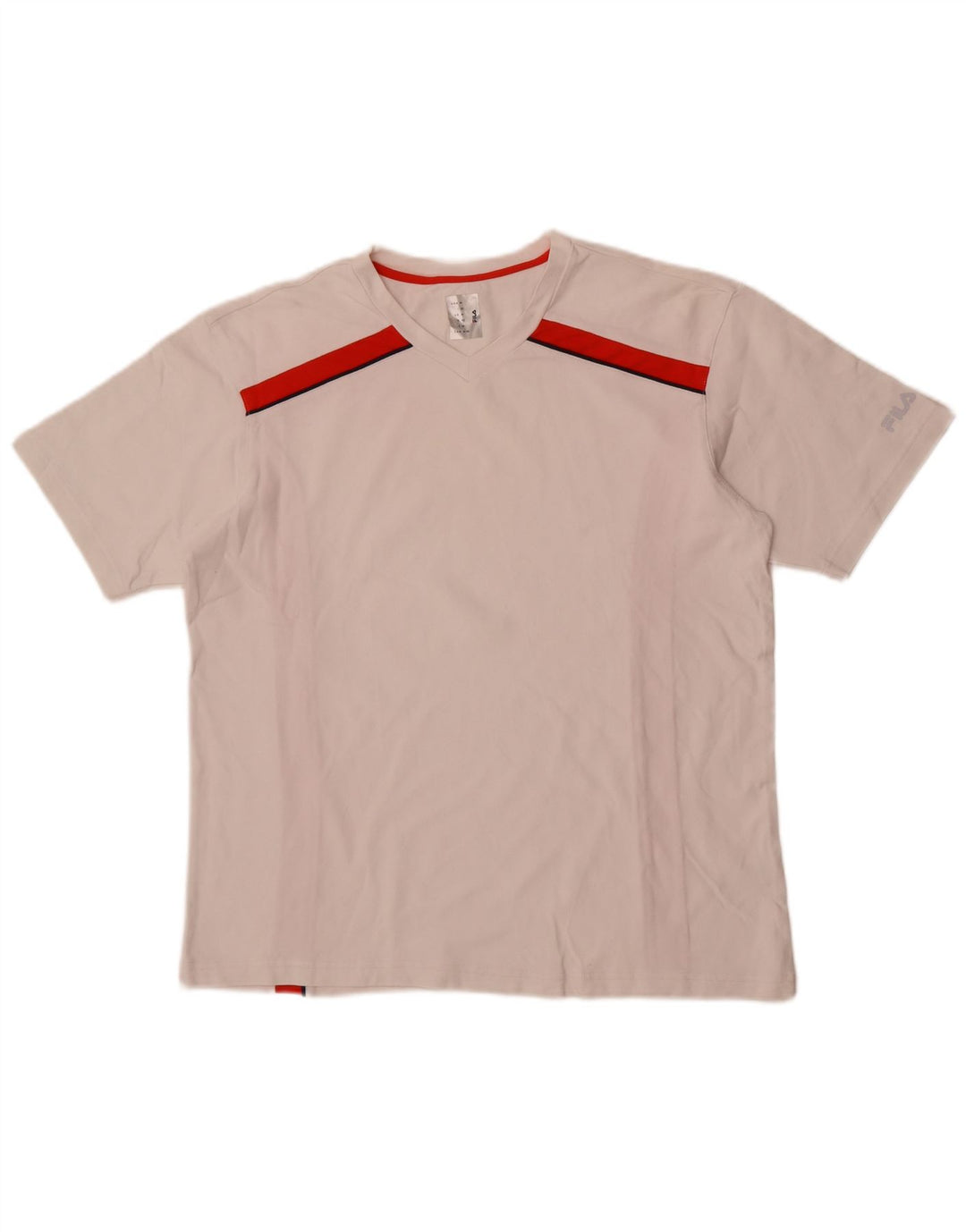 Tricou pentru bărbați Fila Top Medium White Colorblock Poliamidă