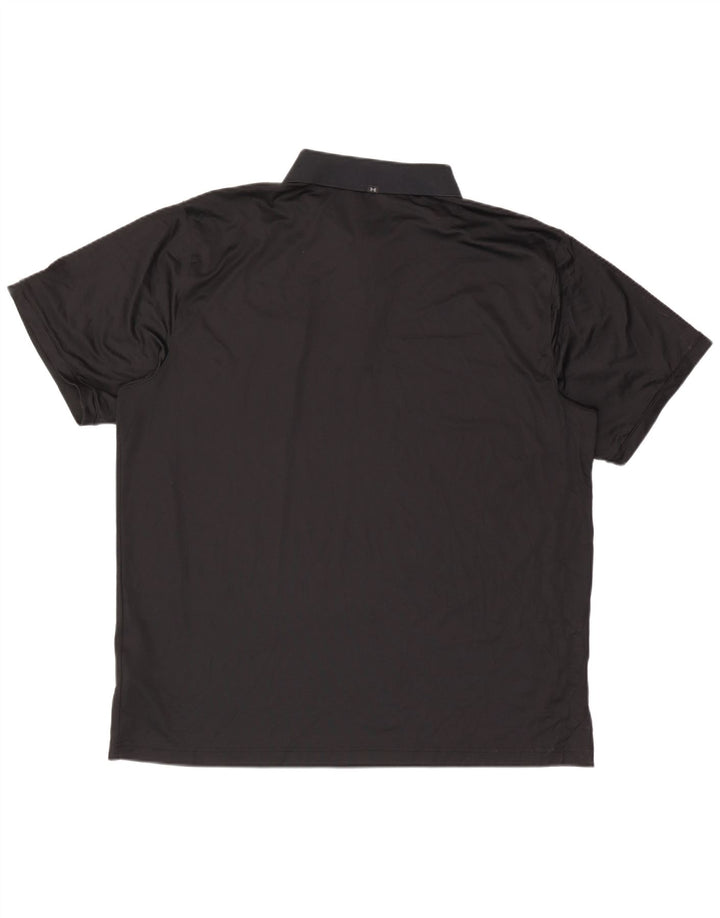 Tricou polo Under Armour pentru bărbați 3XL, poliester negru