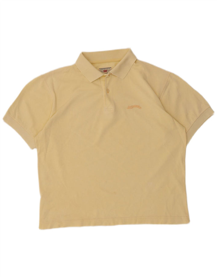 Tricou polo Levi's pentru bărbați, galben mediu