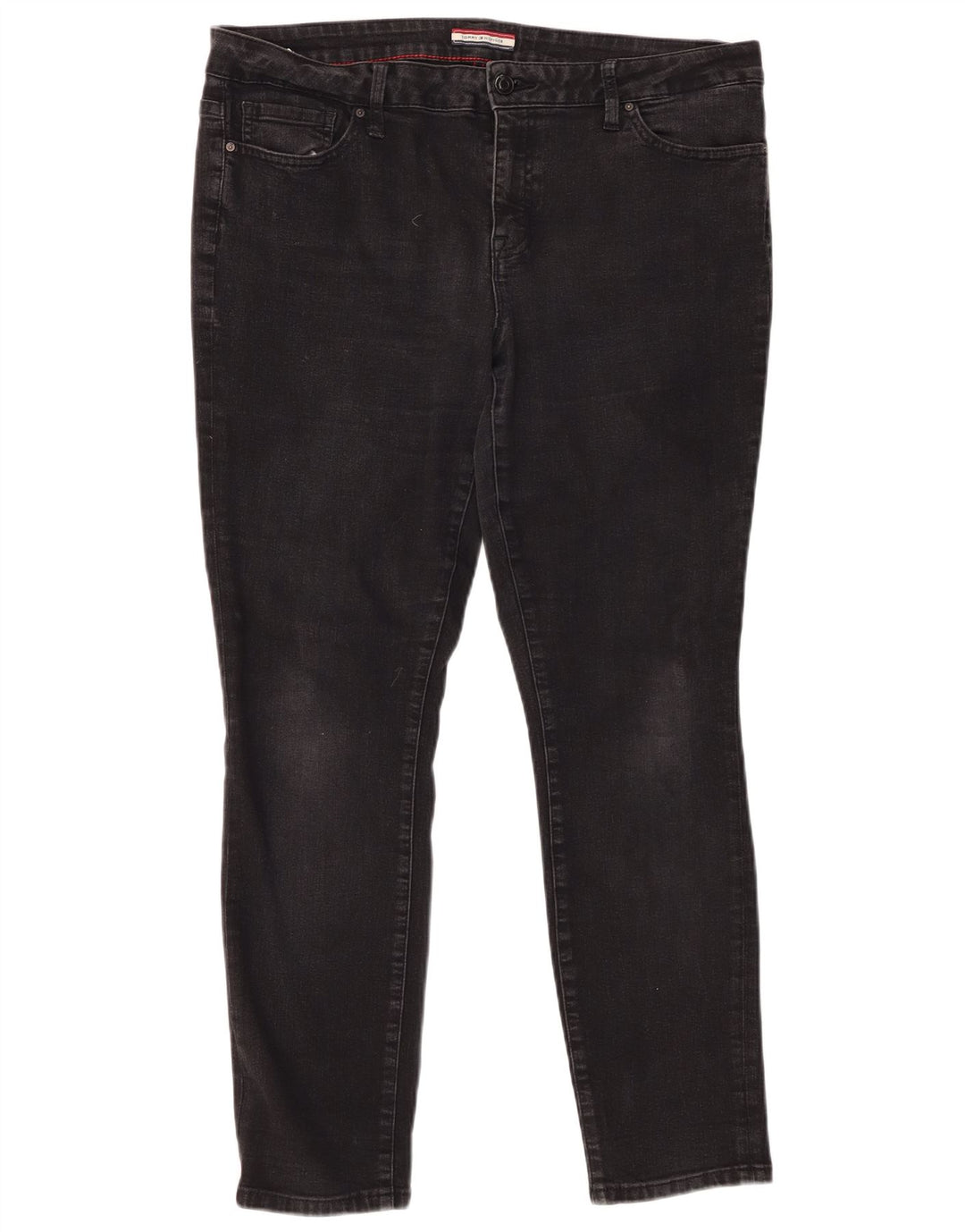 TOMMY HILFIGER Blugi skinny pentru femei US 14 XL W36 L28 bumbac negru