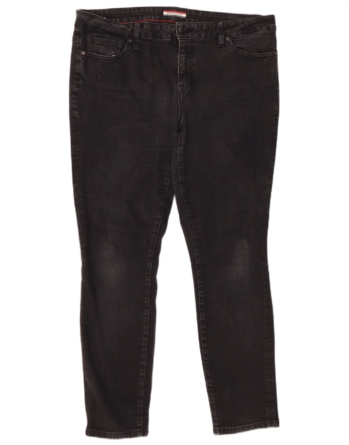 TOMMY HILFIGER Blugi skinny pentru femei US 14 XL W36 L28 bumbac negru