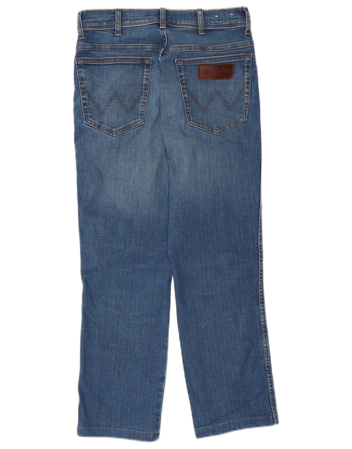 WRANGLER Blugi pentru bărbați Texas Slim Cropped W30 L25 Bumbac albastru