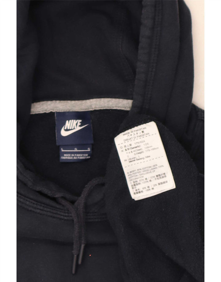 Pulover Nike pentru bărbați cu glugă, mare, albastru, bumbac