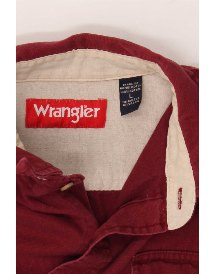 Cămașă Bărbați Wrangler Mare Bumbac Burgundy