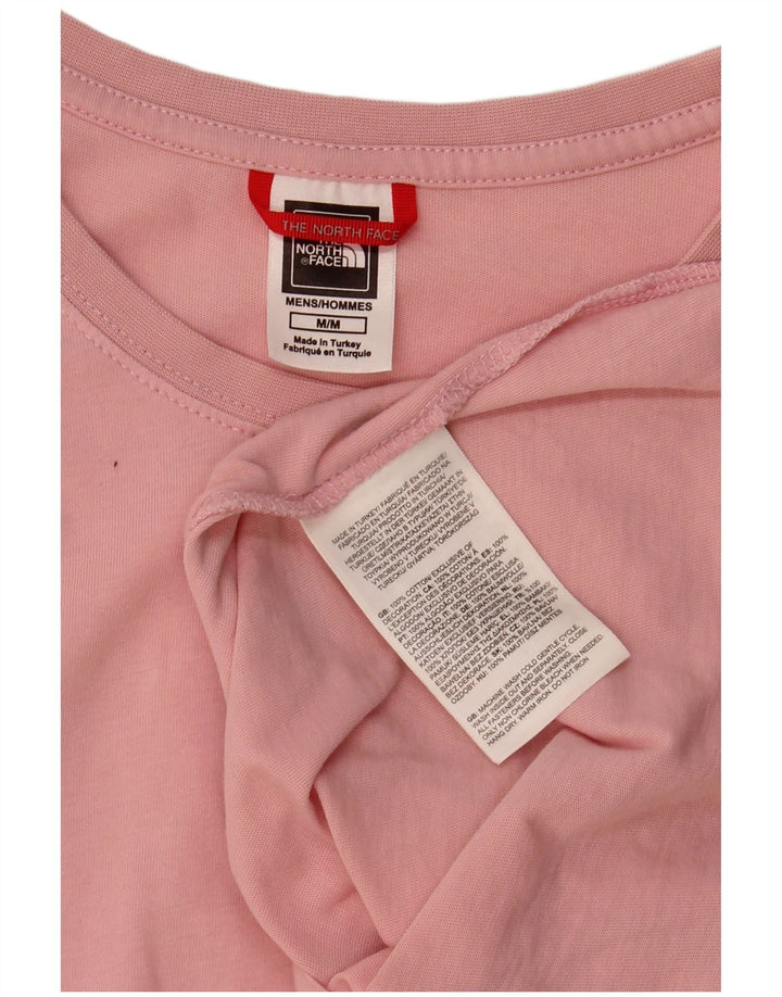 THE NORTH FACE Mens T-Shirt Top Medium Pink Cotton