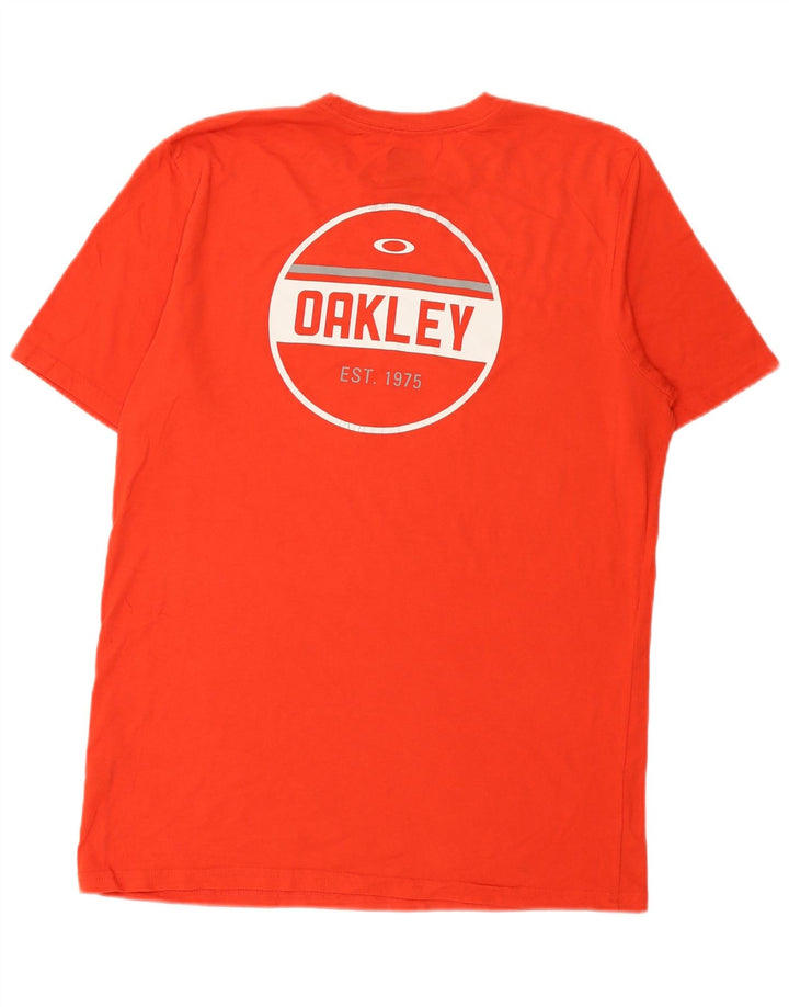 Tricou grafic Oakley pentru bărbați, cu croială normală, Top mare, roșu