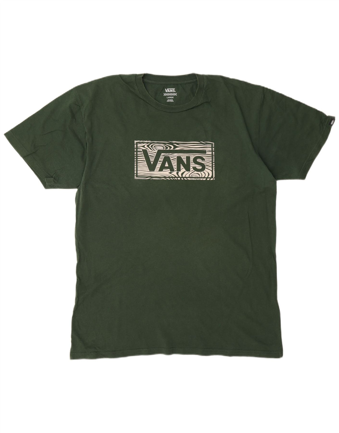 Tricou grafic Vans pentru bărbați Top mare din bumbac verde