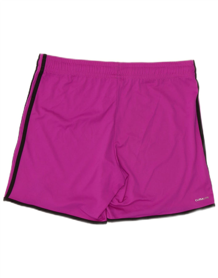 Pantaloni scurți sport pentru bărbați Adidas Climalite, poliester violet mic