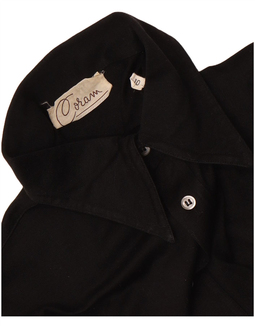 Cămașă Vintage pentru femei UK 10 Small Black