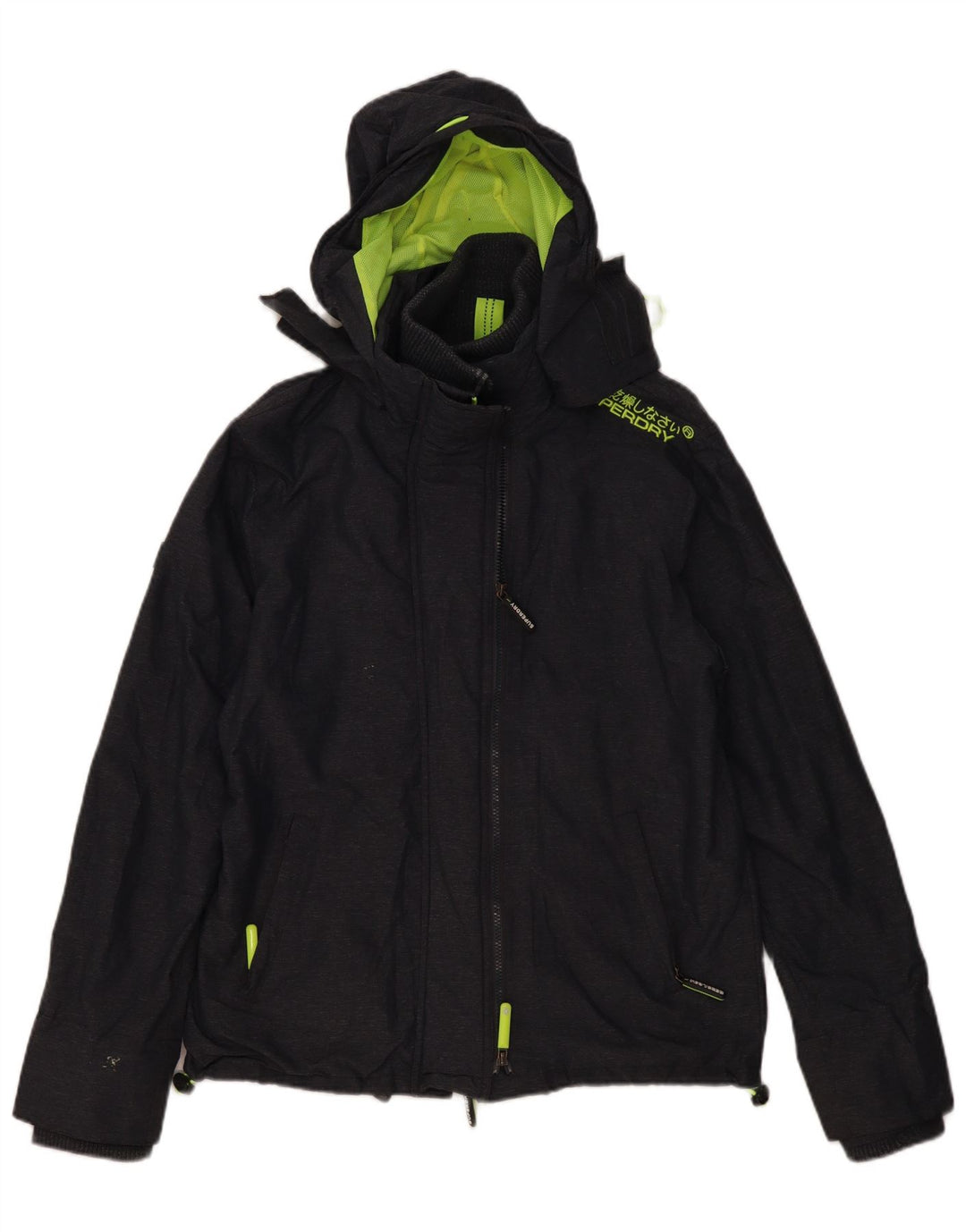 SUPERDRY Windcheater Graphic Windbreaker Jacket pentru femei UK 16, mare, gri