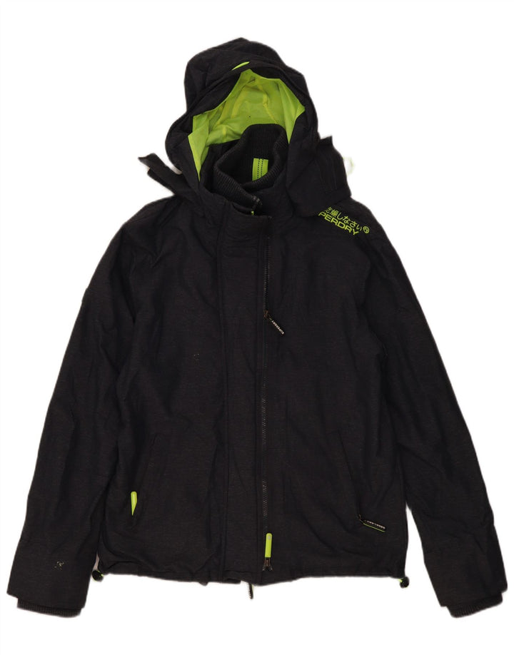 SUPERDRY Windcheater Graphic Windbreaker Jacket pentru femei UK 16, mare, gri