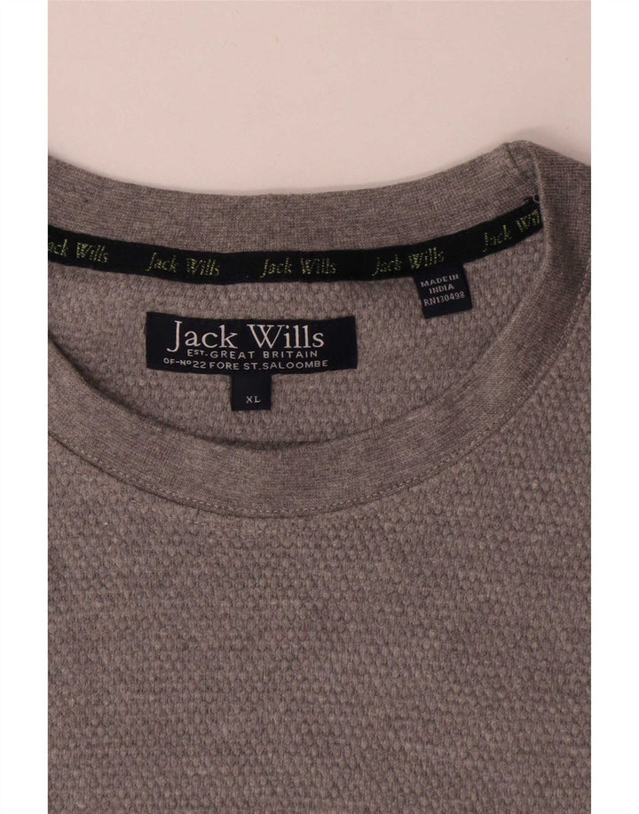 Tricou Jack Wills pentru bărbați Top XL bumbac gri