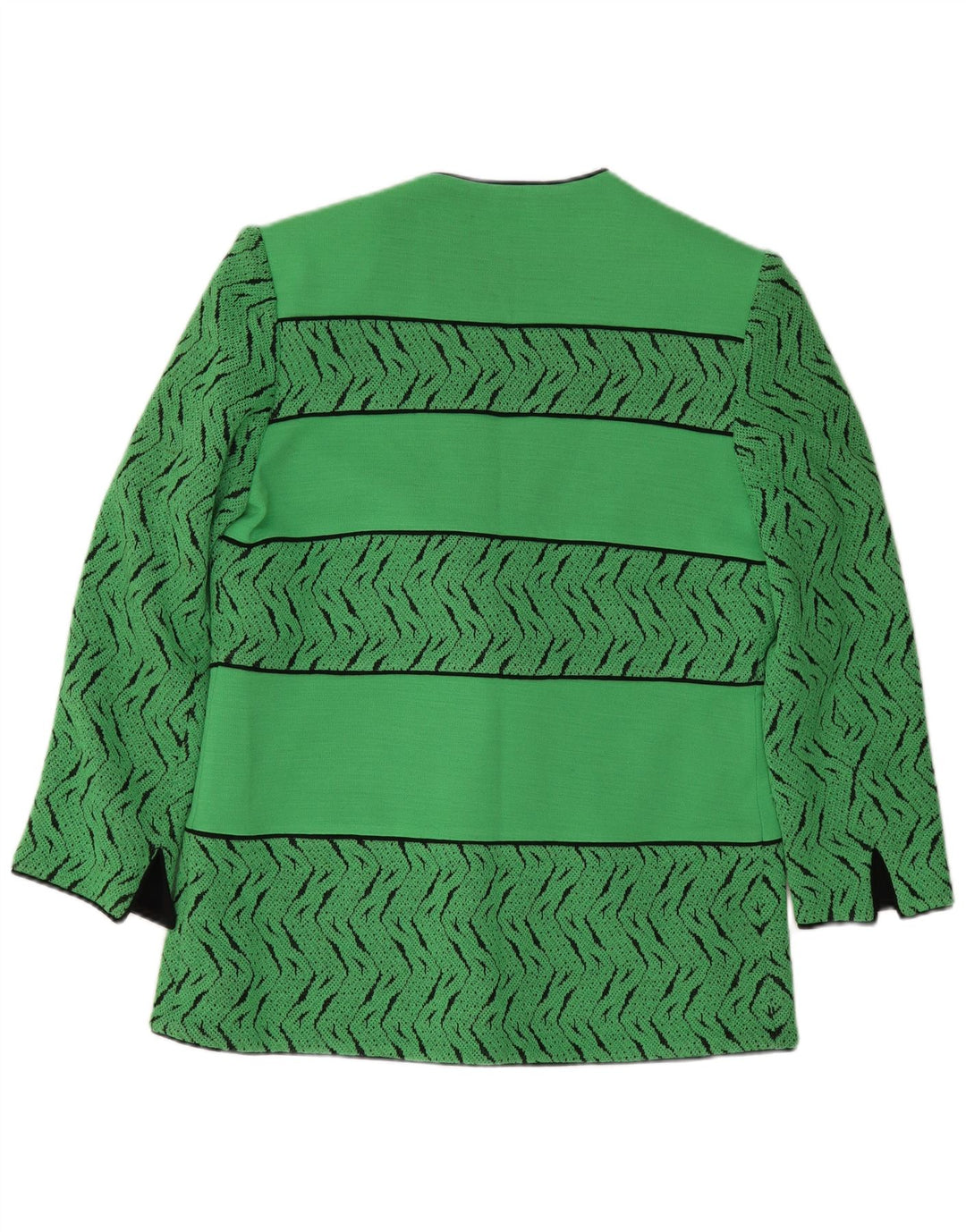 Jachetă pentru femei Pierre Cardin cu 3 nasturi EU 44 XL Lână geometrică verde