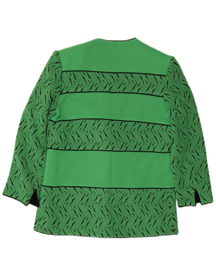 Jachetă pentru femei Pierre Cardin cu 3 nasturi EU 44 XL Lână geometrică verde