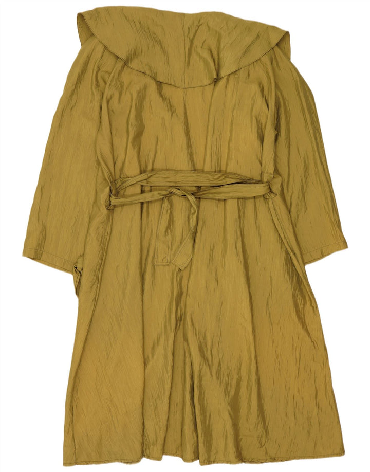 Pardesiu supradimensionat pentru femei Vintage UK 14 Poliester kaki mediu