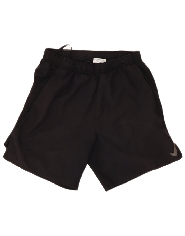 Pantaloni scurti sport NIKE Dri Fit pentru bărbați, poliester negru mic