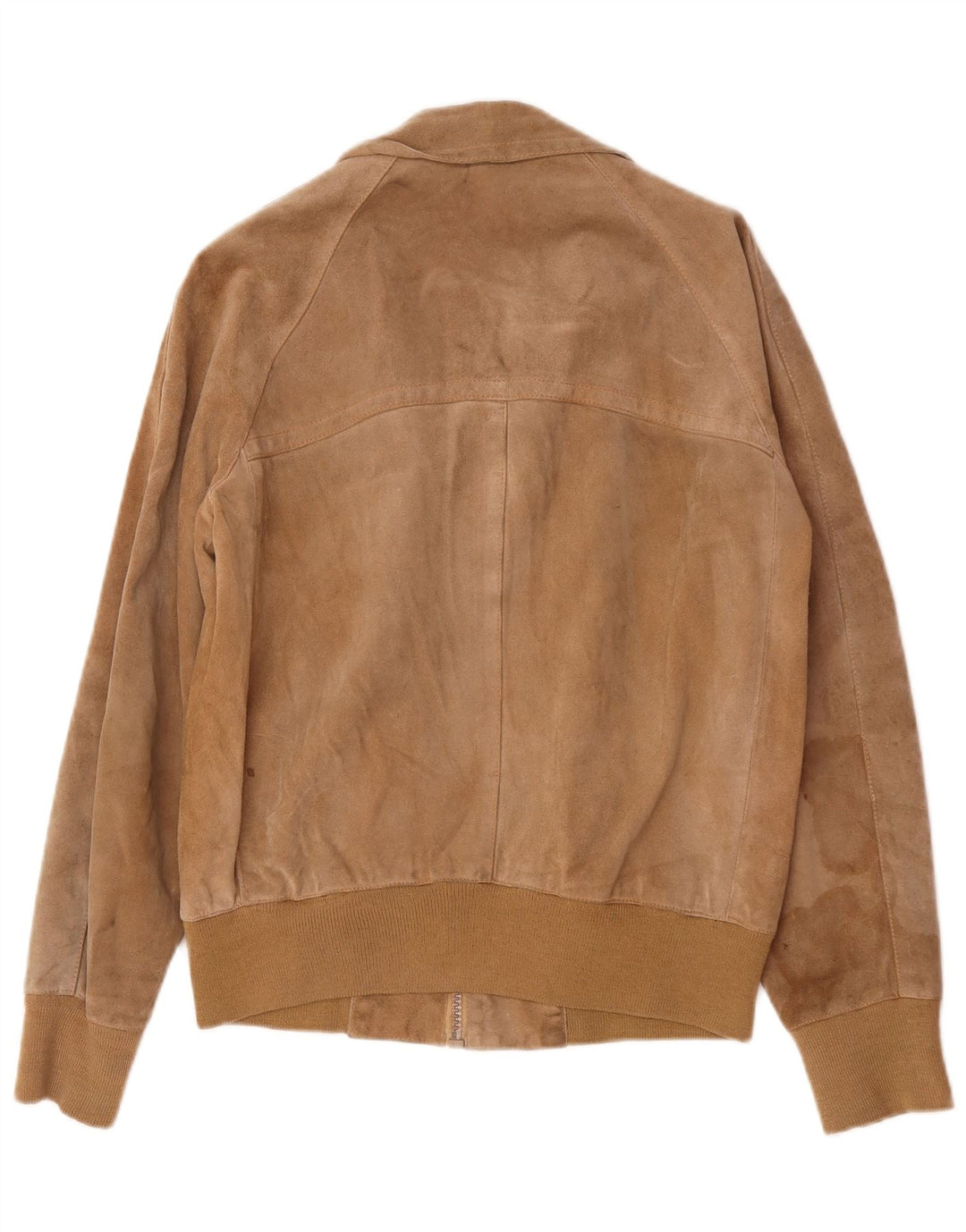 Bomber vintage pentru bărbați din piele intoarsa UK 38 Bej mediu