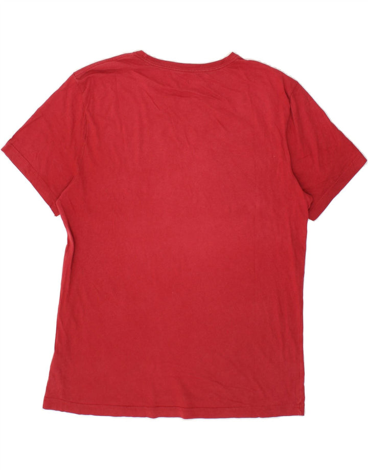 LEVI'S Mens Graphic T-Shirt Top Medium Red Cotton Vintage Levi's and Second-Hand Levi's from Messina Hembry 