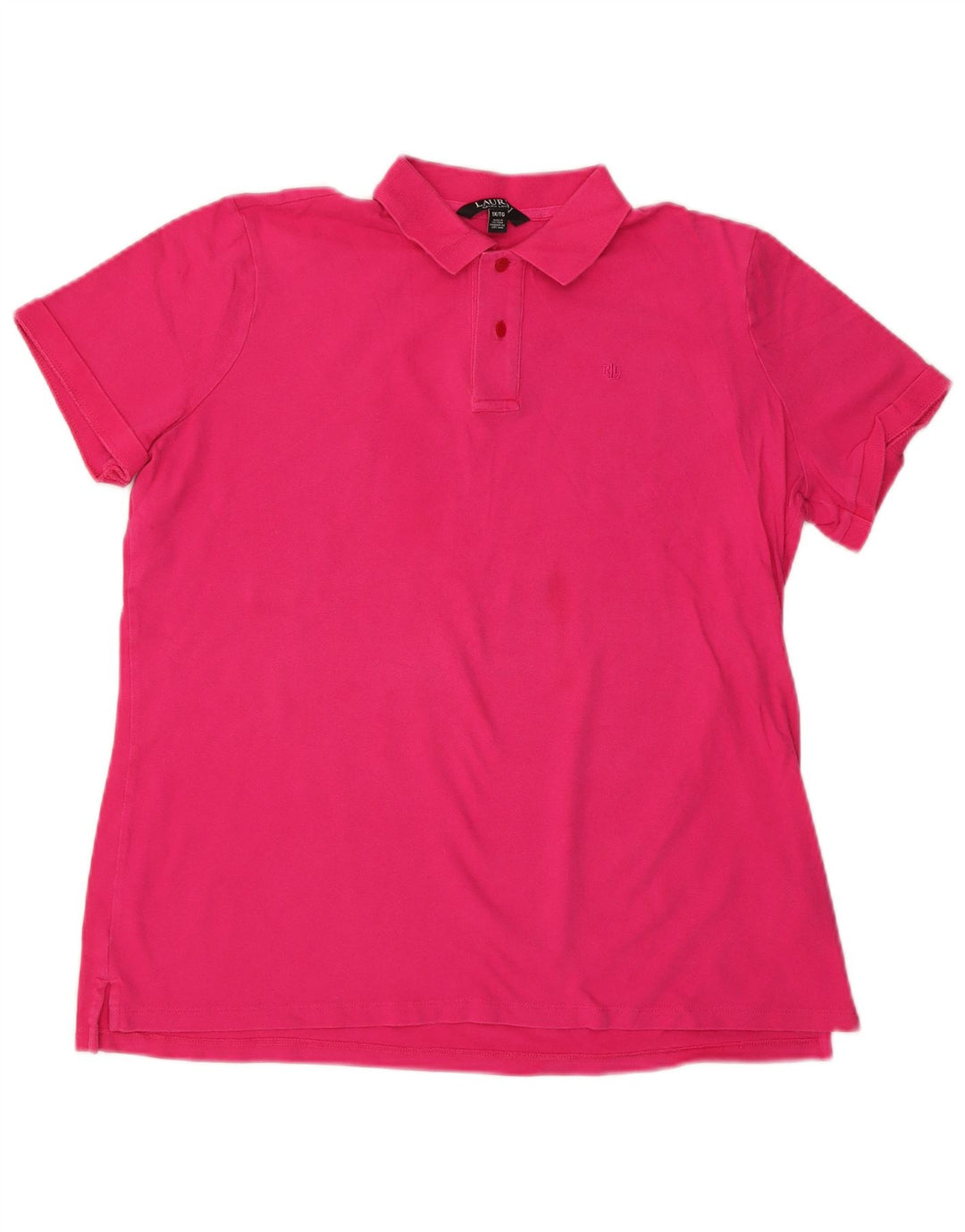 Tricou polo RALPH LAUREN pentru femei UK 18 XL bumbac roz
