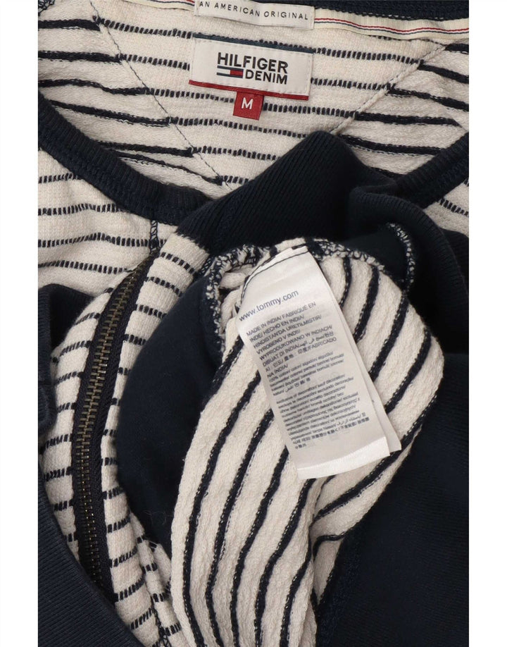 Jachetă de top pentru trening Tommy Hilfiger pentru femei UK 14 Medium White Striped