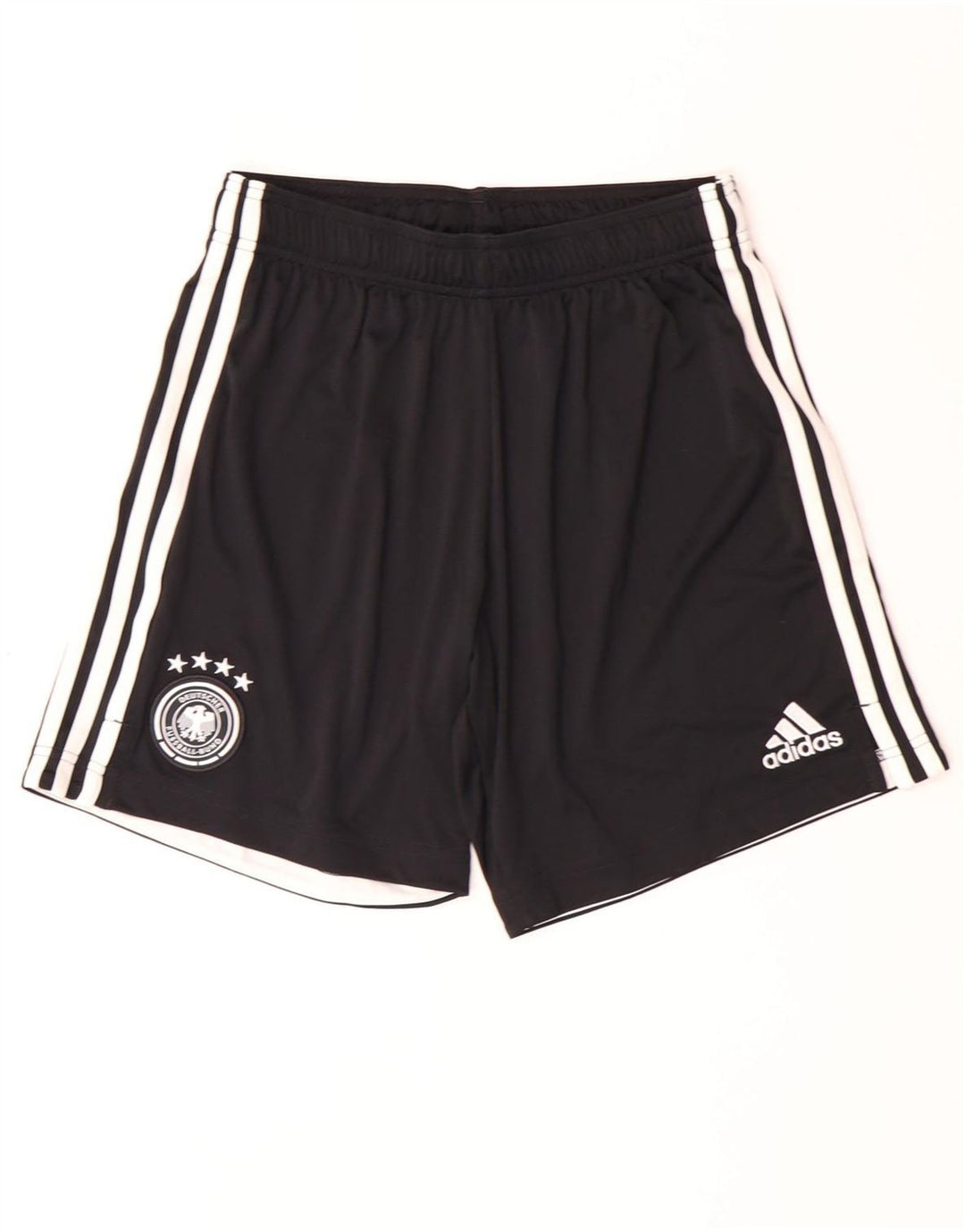 Pantaloni scurți sport ADIDAS Deutscher Fussball Bund pentru bărbați, poliester mediu negru