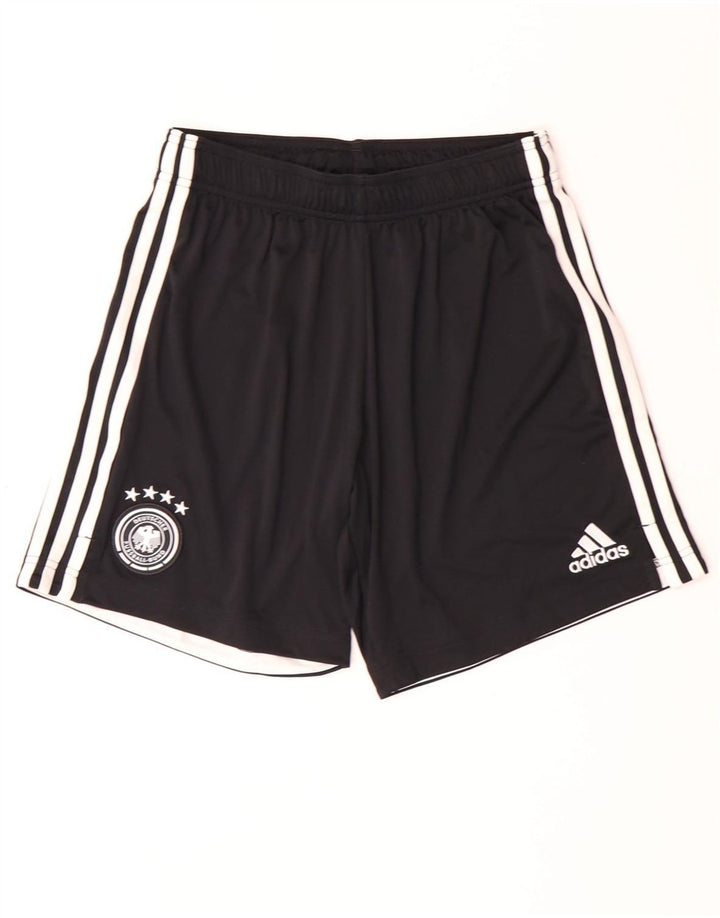 Pantaloni scurți sport ADIDAS Deutscher Fussball Bund pentru bărbați, poliester mediu negru