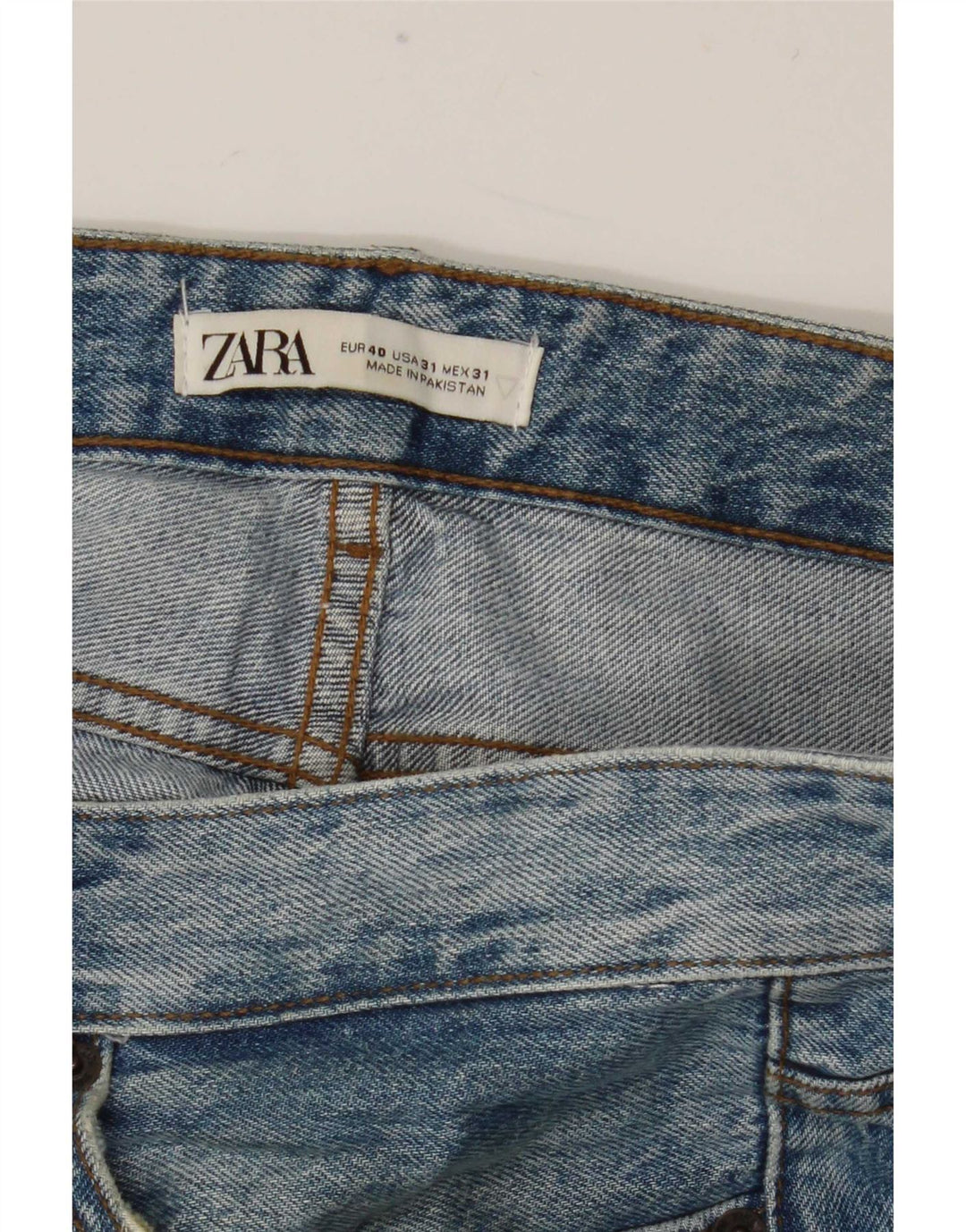 Blugi slim pentru bărbați Zara EU 40 Medium W31 L30 Albastru