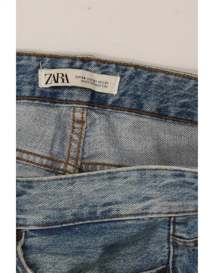 Blugi slim pentru bărbați Zara EU 40 Medium W31 L30 Albastru