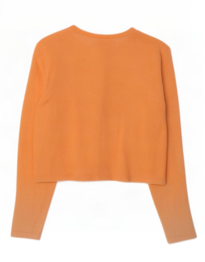 Top cardigan pentru femei Zara UK 12 portocaliu mediu