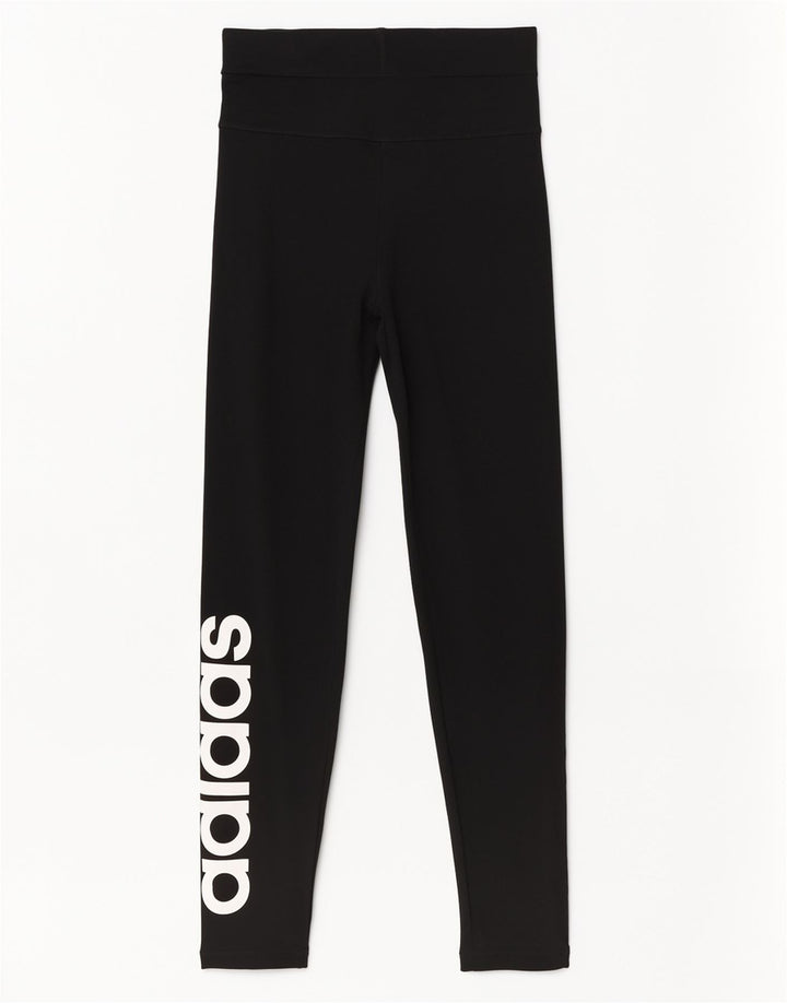 Leggings grafic Adidas pentru femei, mediu sport, negru